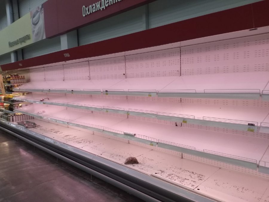 Кемеровчане жалуются на опустевшие полки в супермаркетах